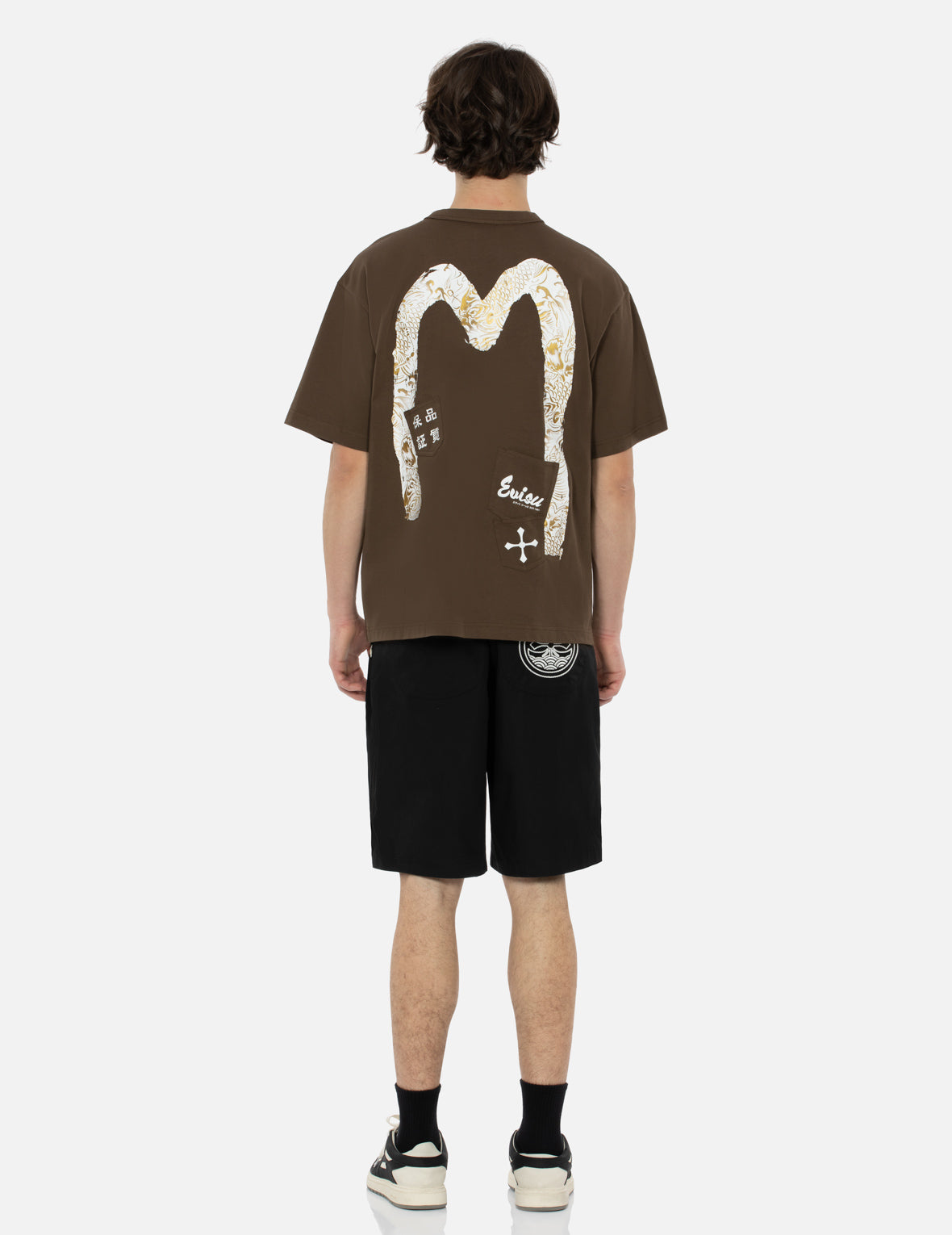 Custom Logo & Kamon Embroidered Relaxed Fit Casual Shorts for Men - Perfect for Summer, Gym, and Lounge Wear