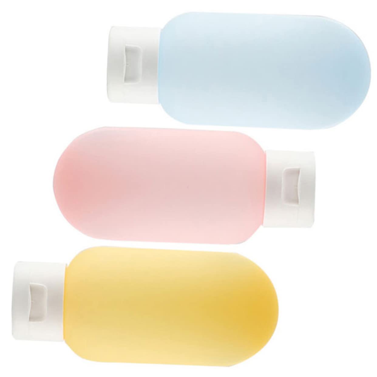 Healeved 3-Piece Travel Bottle Set - Leak-Proof Shampoo, Body Wash & Lotion Containers with Hose for Toiletries | Perfect for Airplane Carry-On, Gym & Vacation Essentials