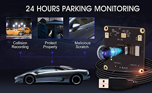 13MP USB Camera Module with Microphone, Autofocus & Audio - UVC USB 2.0 Webcam Board for PC/Laptop/Jetson Nano - Industrial Embedded IMX214 Camera for Video Conferencing, Live Streaming & Lightburn Applications