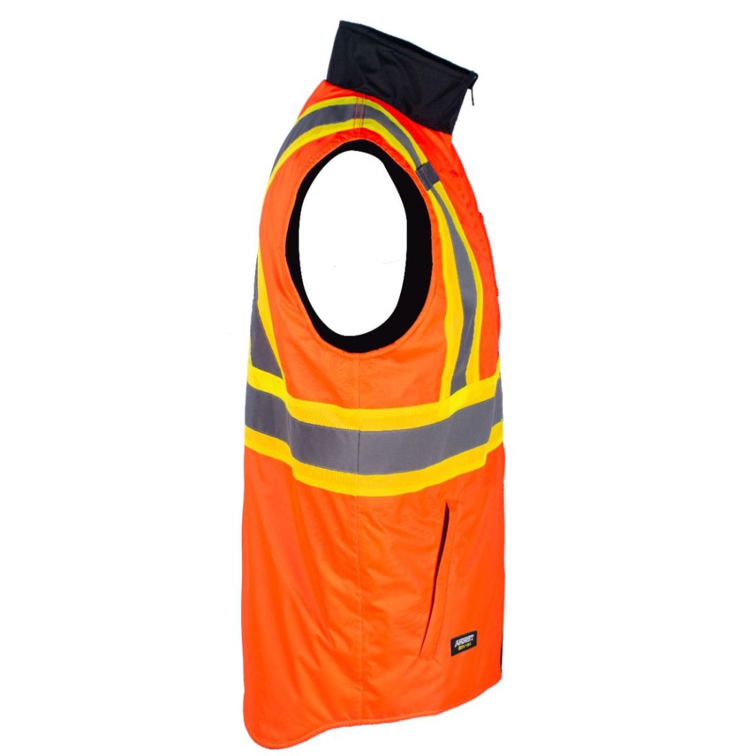 Terra Men's High Visibility Insulated Reversible Safety Vest 116625 - Warm Workwear for Construction, Road Workers & Outdoor Winter Activities