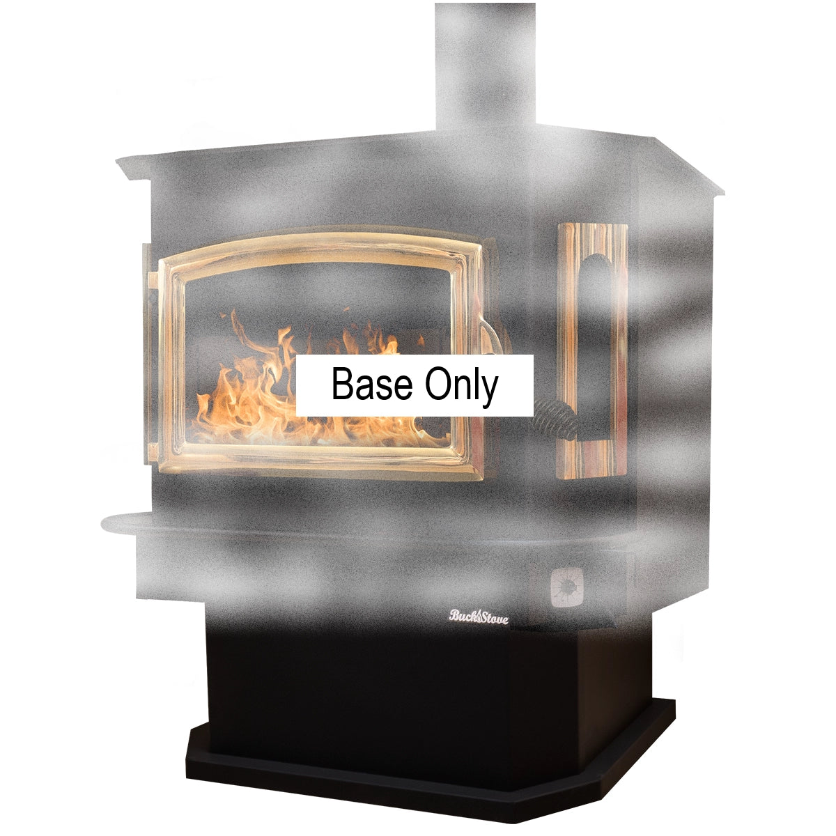 Buck Stove Steel Pedestal for Model 81 Wood Stove - Heavy Duty Fireplace Stand, Durable Cast Iron Base for Indoor/Outdoor Use - Perfect for Cabin, Patio, and Garage Heating