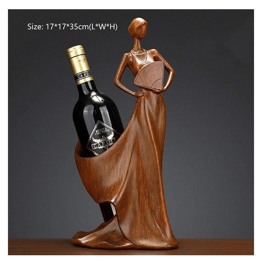 Handmade Resin Wine Rack - Elegant Home Bar & Kitchen Accessory, Beautiful Girl Model Wine Holder for Home Decor, Mini Craft Shelf - Perfect for Dining Room, Wine Cellar or Gift Giving