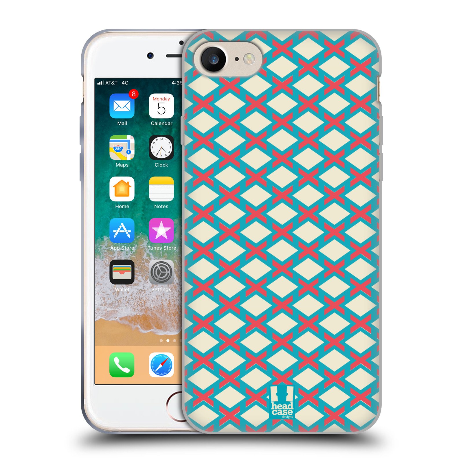 Head Case Designs Waffle Soleful Soft Gel Phone Case Compatible with Apple iPhone 7/8/SE (2020 & 2022 Models) - Shockproof Protective Cover for Everyday Use, Work & Outdoor Activities