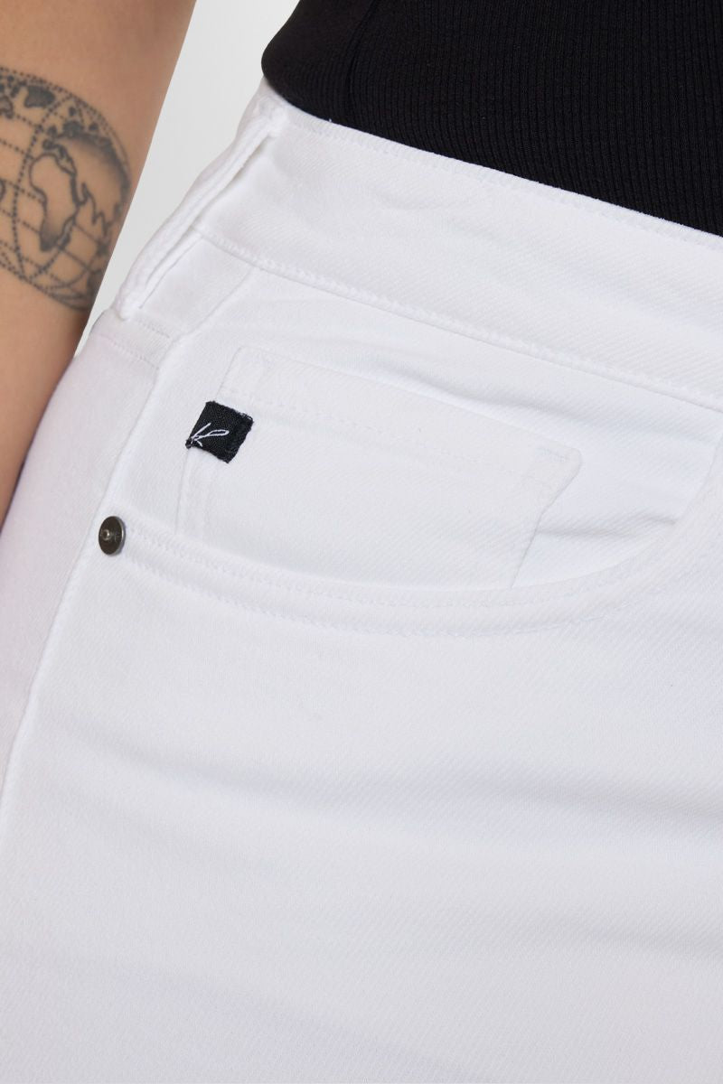 Cleo High Rise Shorts for Women - Plus Size Denim Shorts with Stretch, Comfortable & Stylish for Summer, Casual Outings & Vacations