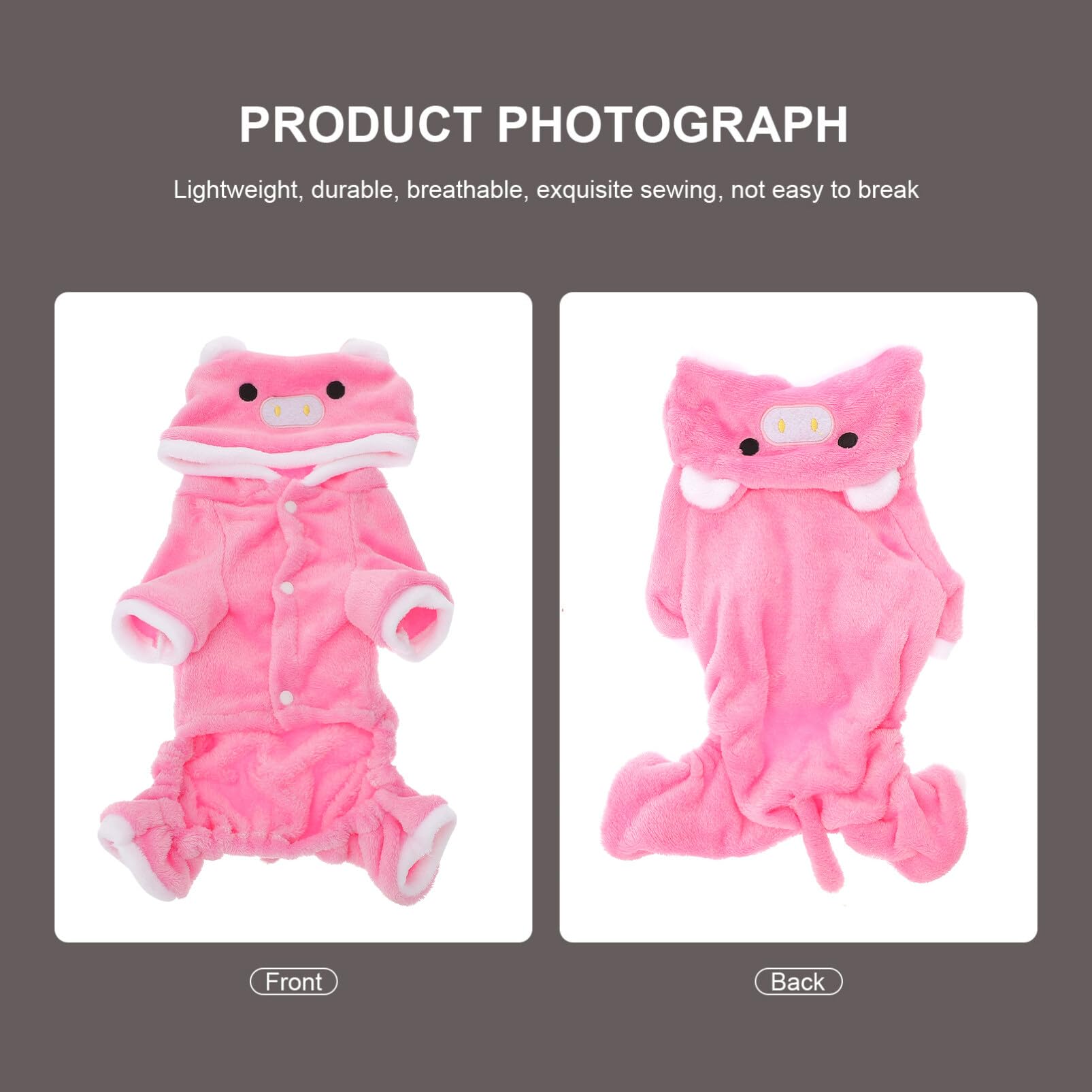 Halloween Cat & Small Dog Costumes - Winter Pet Clothes, Pig Costume & Hoodie for Dogs & Cats | Perfect for Halloween Parties, Christmas Gifts & Cold Weather Outfits