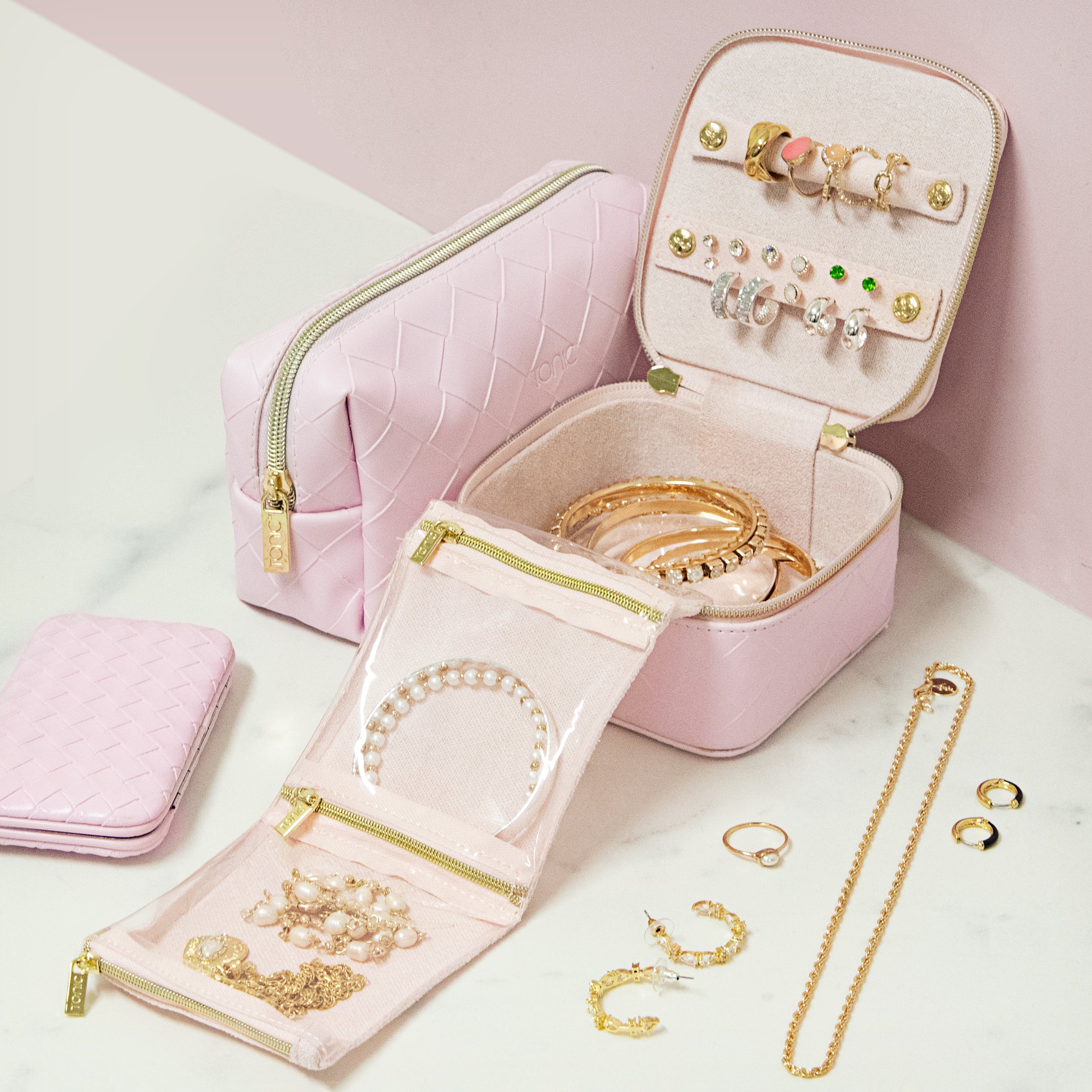 Elegant Woven Peony Jewelry Cube Box - Perfect for Rings, Necklaces & Earrings Storage | Gift Packaging & Organizer for Women