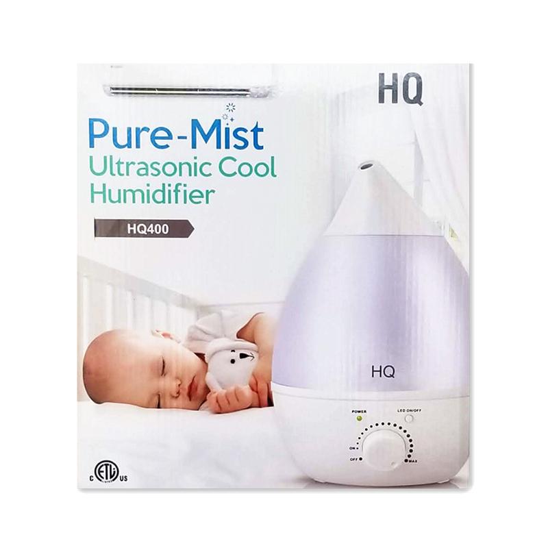 HQ400 Ultrasonic Cool Mist Humidifier - Pure Moisture for Home, Office & Nursery - Quiet Operation for Better Sleep & Air Quality