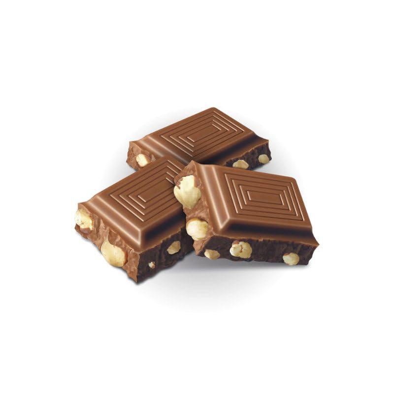 Premium Swiss Dream Milk & Nuts Chocolate Bar - 300g Roasted Hazelnuts & Alpine Milk Chocolate - Imported from Switzerland - Perfect for Gifts, Snacking & Dessert Topping