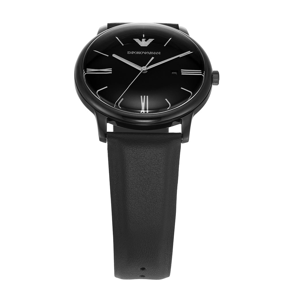 Emporio Armani AR11573 Men's Minimalist Leather Watch - Stylish & Durable Timepiece for Business, Casual & Formal Occasions