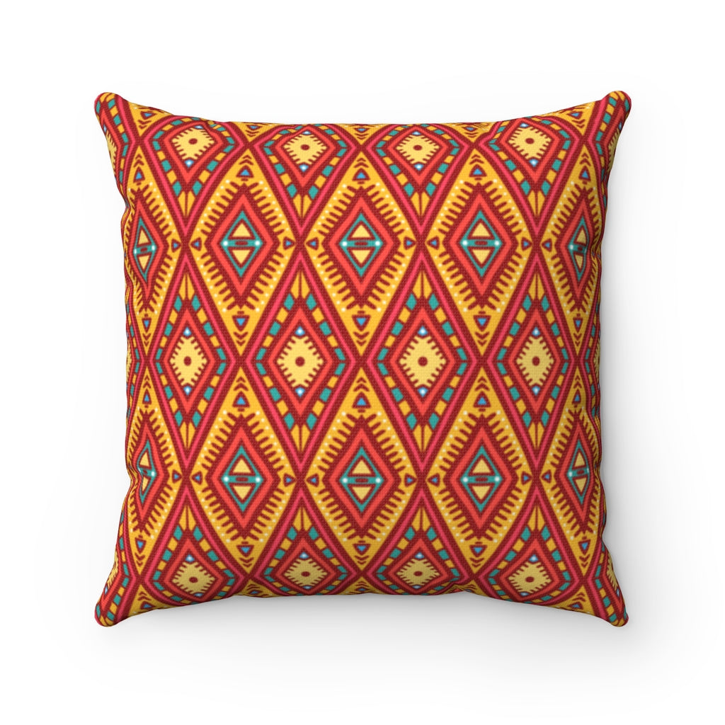 Arizona Sun Spun Polyester Square Throw Pillow - Decorative Accent Cushion for Sofa, Bed & Living Room - Soft & Stylish Home Decor