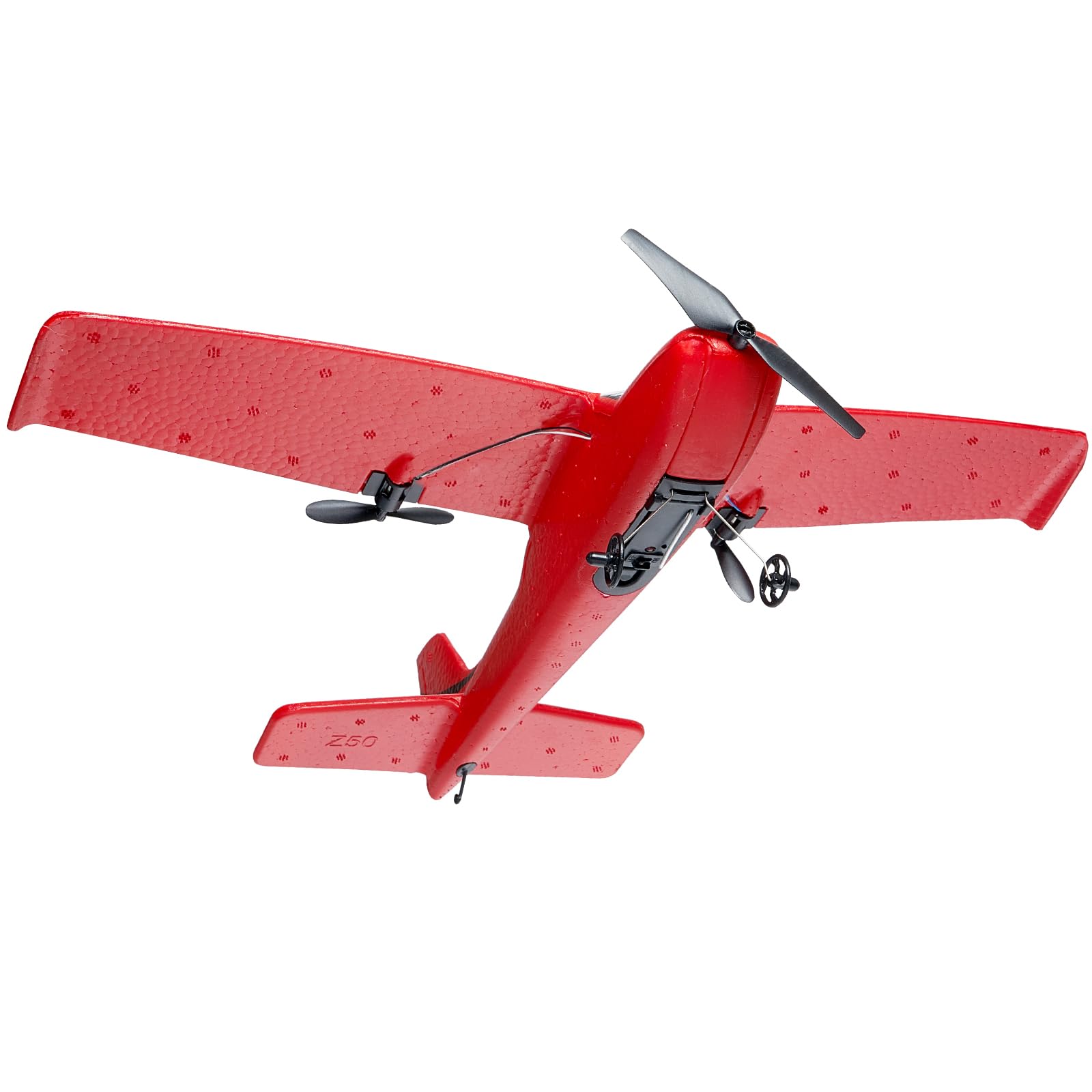 VEVOR 2.4GHz 2CH RC Airplane with 6-Axis Gyro Stabilizer - Ready to Fly Remote Control Glider with 2 Batteries - Best RC Plane Toy for Adults & Kids Beginners - Perfect Birthday & Christmas Gift for Outdoor Flying Fun