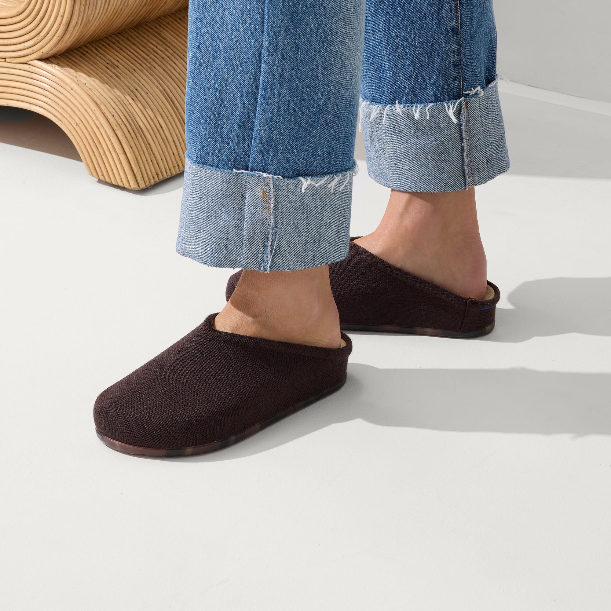 Comfortable Casual Clogs for Women & Men - Chestnut Brown Slip-On Shoes for Home, Garden, and Outdoor Wear