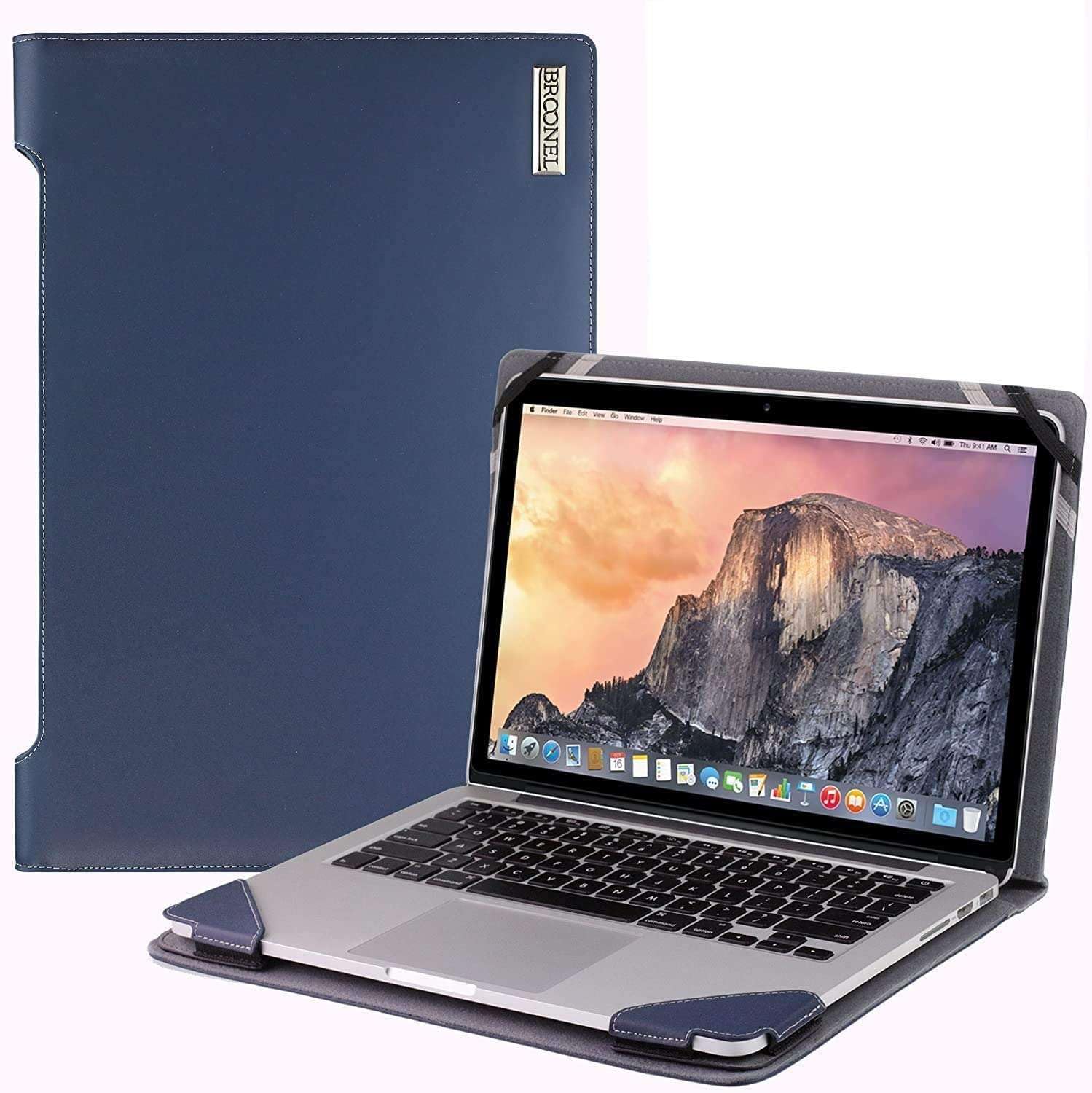 Broonel Profile Series Blue Leather Laptop Case for Fusion5 11.6