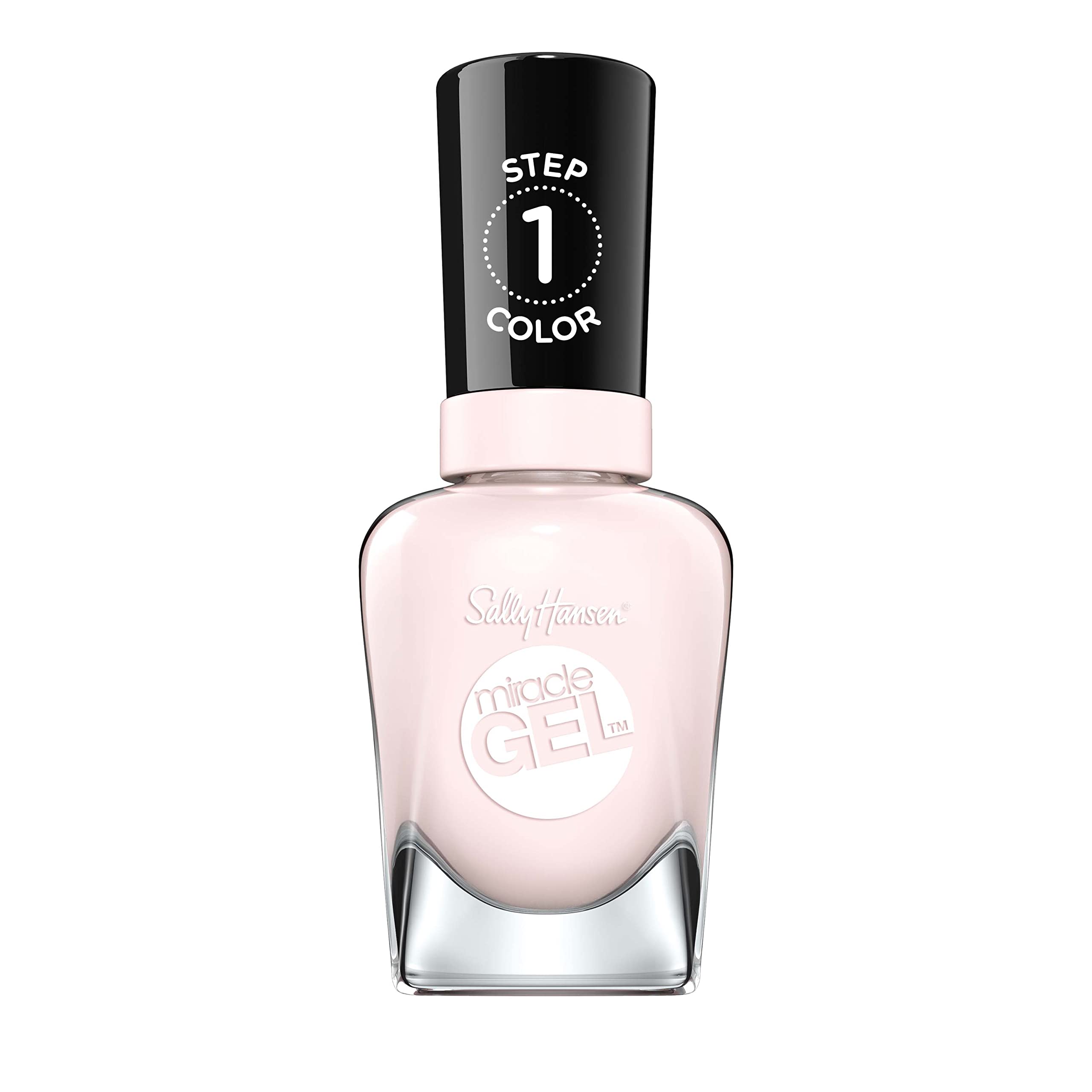 Sally Hansen Miracle Gel™ Nail Polish - Little Peony Pink, Long Lasting Gel-Like Formula, No UV Lamp Needed, Chip Resistant - Perfect for Manicures, Pedicures, and Everyday Wear