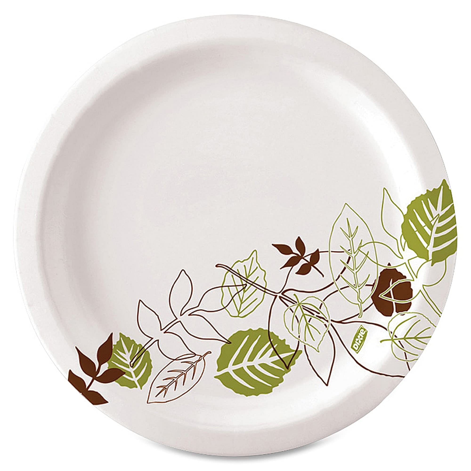 Dixie UX9WS Pathways Wise Size Paper Plates, 8.5 Inch, 500 Count (4 Packs of 125) - Perfect for Parties, BBQs, and Family Gatherings