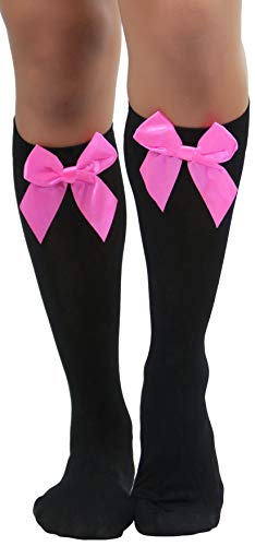 Black W/ Hot Pink Bow