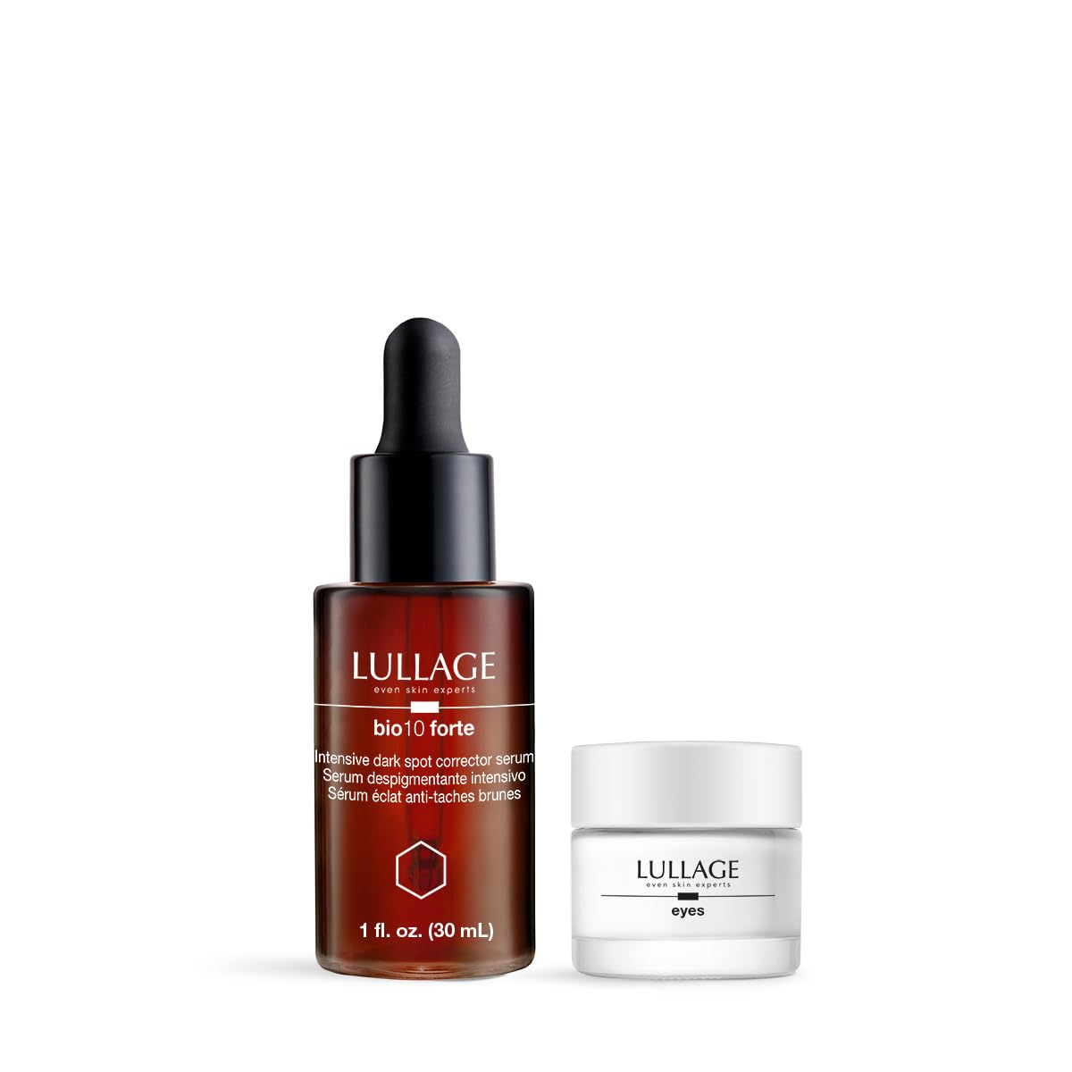 Lullage Dark Spot Corrector Serum & Eye Cream with Vitamin C & B-CORE 221™ - Brightens Skin, Reduces Dark Spots, Puffiness & Dark Circles - Dermatologist Tested, Cruelty-Free - Perfect for Nighttime Skincare Routine & Morning Under-Eye Revitalization