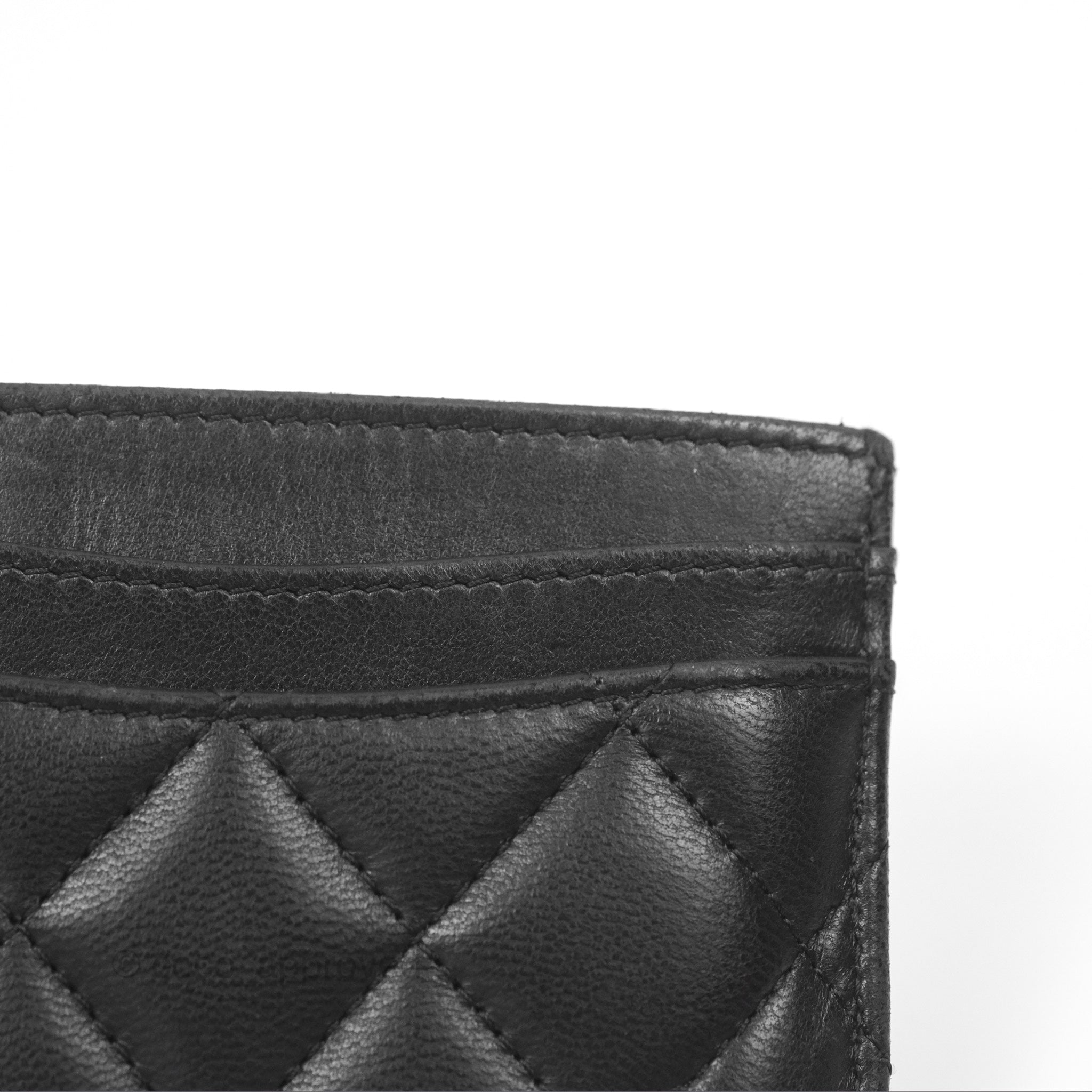 Chanel Classic Flat Card Holder Black Lambskin Gold Hardware - Luxury Slim Wallet for Women, Perfect for Everyday Use & Gift Giving