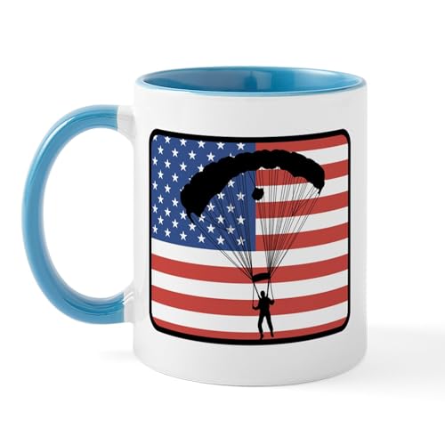 White/Blue Inside - American Skydiving Mug