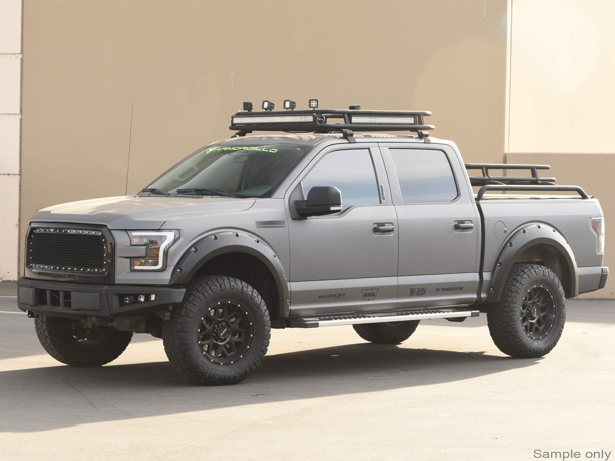 Armordillo USA 8703663 OE Style 6' Running Boards for 2009-2018 Dodge Ram 1500 & 2010-2018 RAM 2500/3500 Quad Cab - Silver | Durable Side Steps for Off-Roading & Daily Use