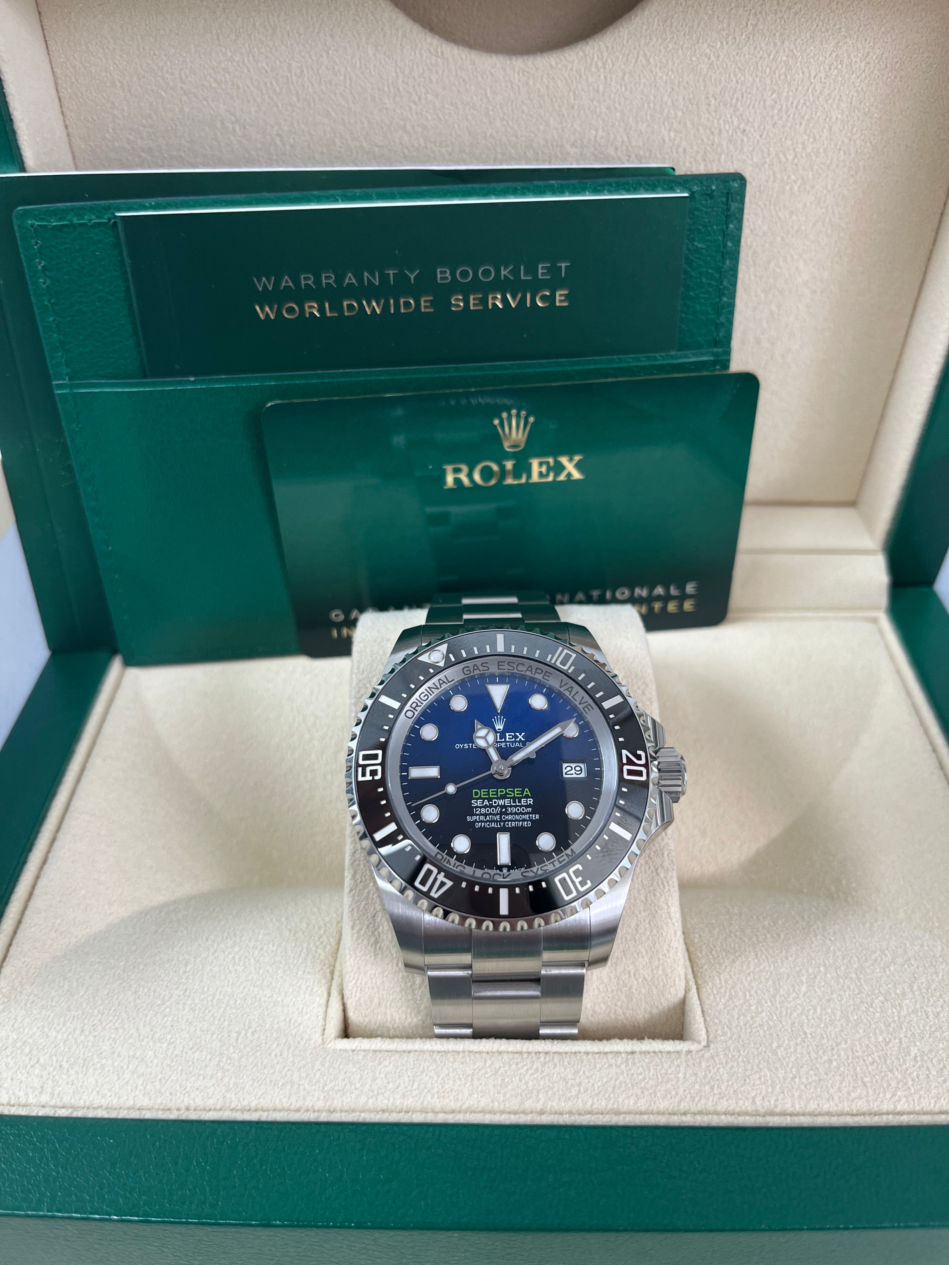 Rolex Sea-Dweller Deepsea 44mm Oystersteel Watch with Blue Dial & Oyster Bracelet - Ref. 136660 - James Cameron Edition - Luxury Dive Watch for Professional Divers & Collectors