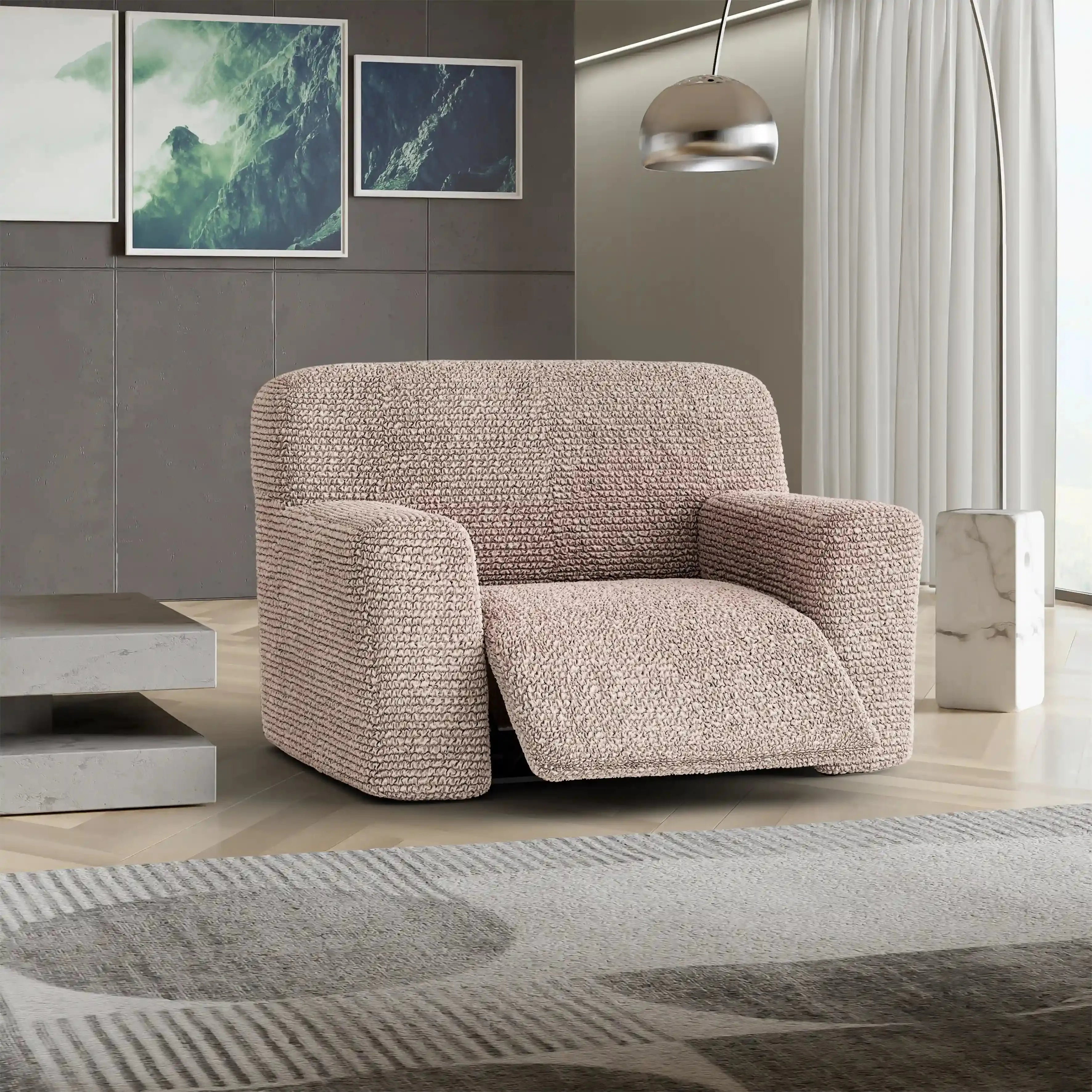 Large Reclining Armchair Slipcover - Microfiber Collection | Durable & Stylish Furniture Protector for Living Room, Home Theater & Office