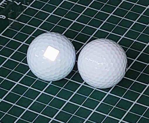 LiteMark White Reflective Golf Ball Decals - 0.25