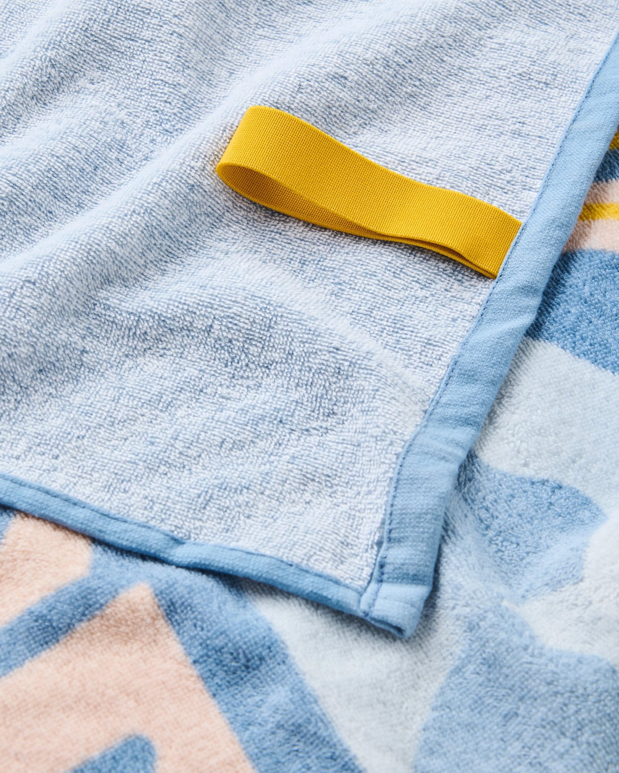 Premium Organic Cotton Beach Towel - Soft, Absorbent & Eco-Friendly - Faded Denim Blue - Perfect for Pool, Beach, Yoga & Travel