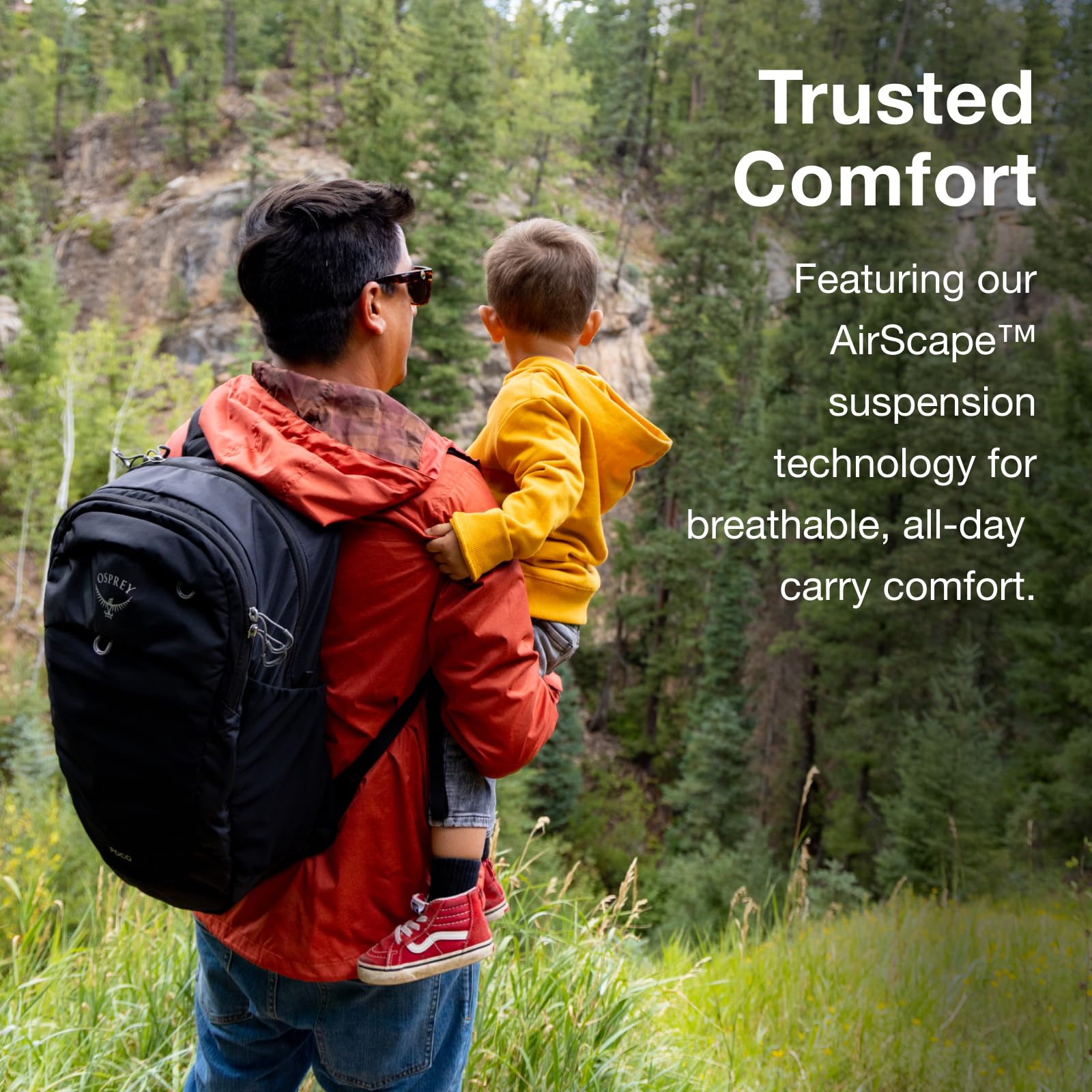Osprey Poco Baby Carrier Backpack with Removable Changing Pad - Lightweight Hiking & Travel Diaper Bag for Parents
