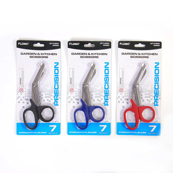 7-in-1 Multi-Purpose Garden & Kitchen Scissors - Heavy Duty Stainless Steel with 3 Color Options | Perfect for Herb Trimming, Food Prep, Crafting & Household Use