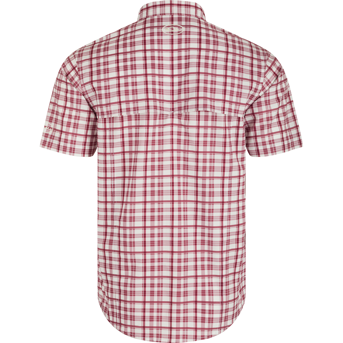Mississippi State Hunter Creek Windowpane Plaid Short Sleeve Shirt for Men - Casual Button Down Oxford Shirt for College Game Day, Outdoor Activities & Summer Wear