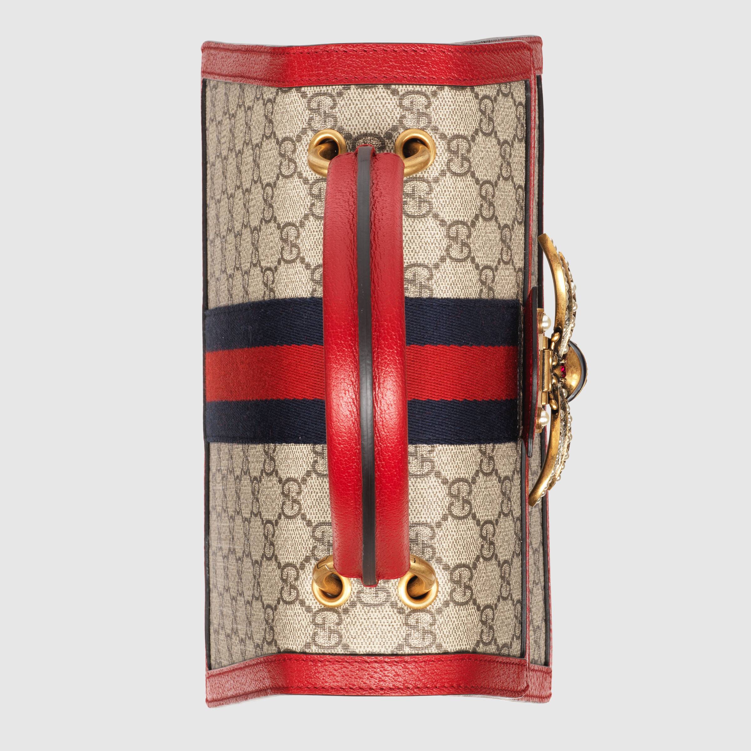 Gucci Queen Margaret GG Small Top Handle Bag in Red - Luxury Leather Handbag for Women, Perfect for Work, Parties & Everyday Use