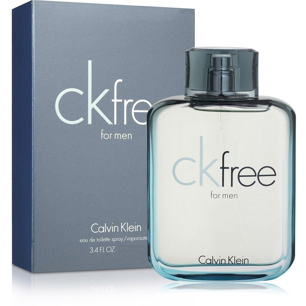 CK Free Eau de Toilette Spray for Men, 3.4 oz / 100ml - Fresh Citrus & Woody Fragrance - Perfect for Daily Wear, Office & Date Nights