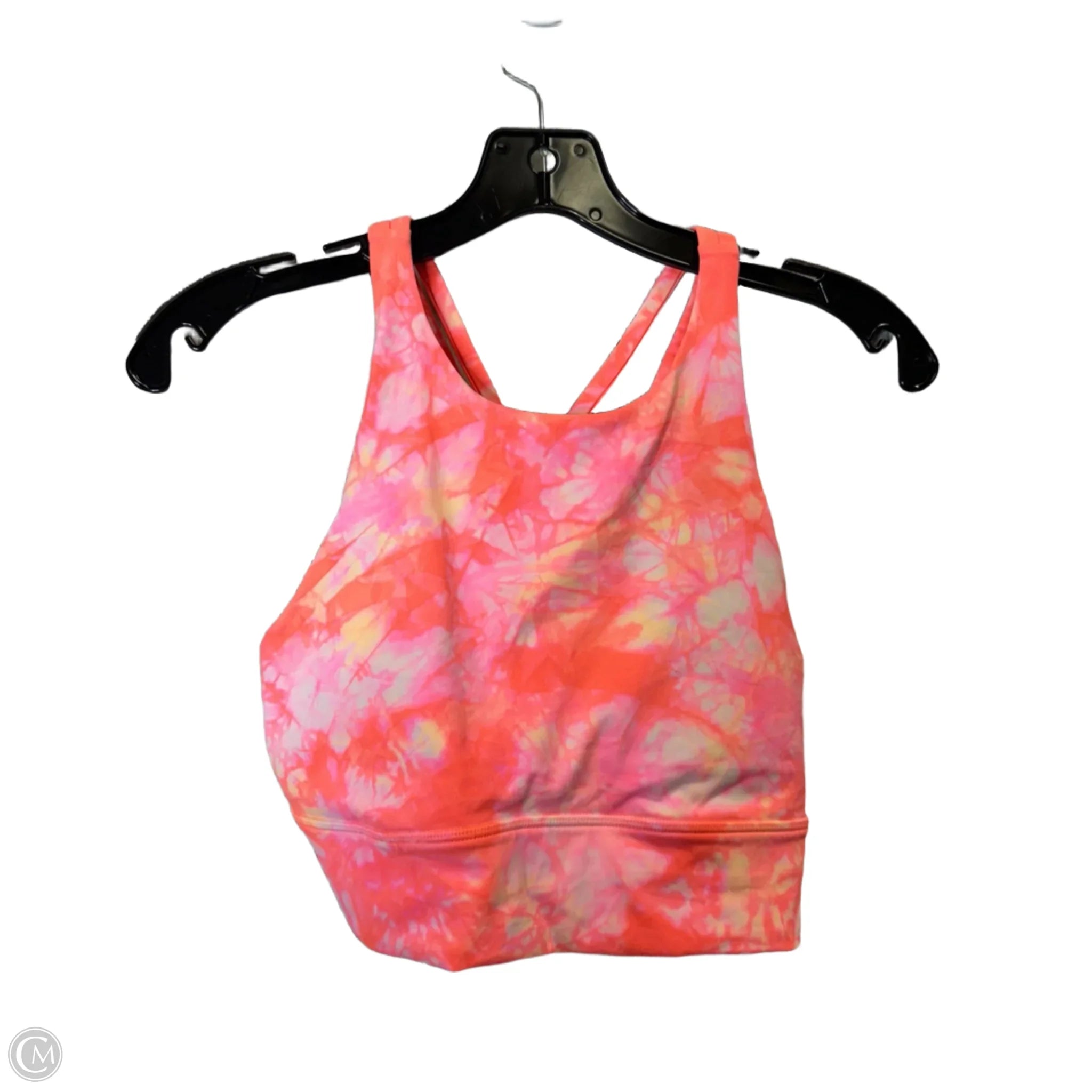 Lululemon Orange Athletic Sports Bra for Women Size 6 - High Support Workout Top for Running, Yoga & Gym
