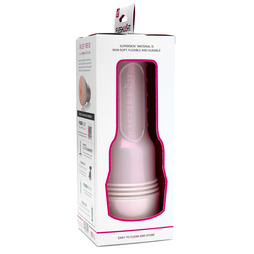 Riley Reid Utopia Fleshlight Girls Vaginal Masturbator - Realistic Male Sex Toy for Discreet Pleasure & Solo Play at Home