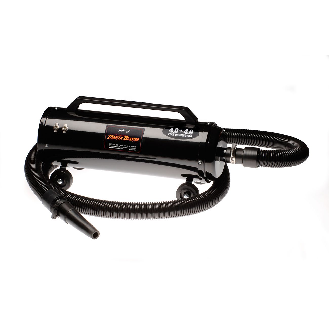 METROVAC MB-3CD Air Force Master Blaster - Powerful 8HP Car & Motorcycle Vacuum Cleaner & Dryer with Accessories Kit, Air Duster Blower, 10ft Hose - Ideal for Auto Detailing, Garage Cleaning & Motorcycle Maintenance