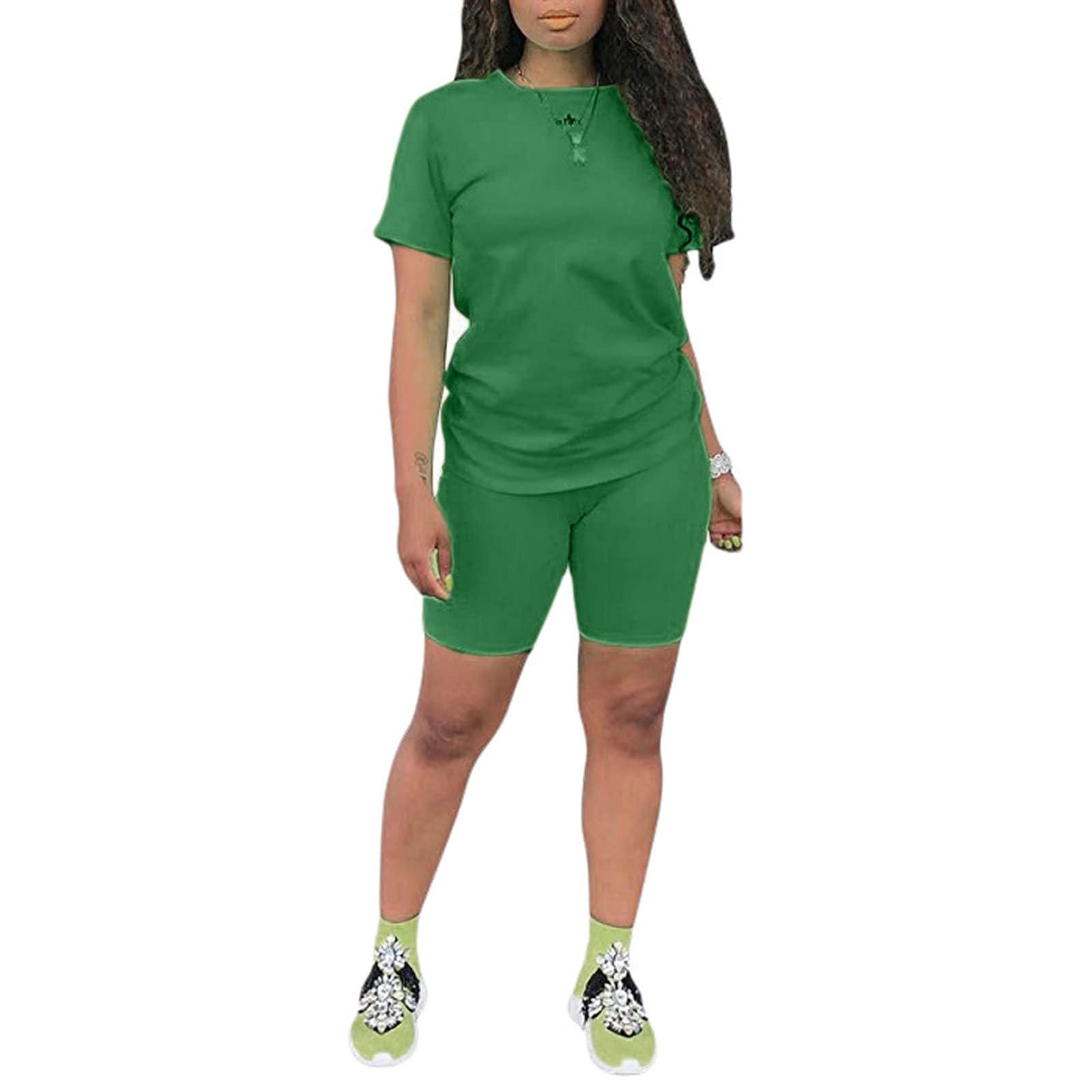 Women's 2 Piece Loungewear Set - Soft Knit Pullover & Pajama Shorts | Sexy Rave & Disco Outfit | Perfect for Sleepwear, Home Relaxing & Party Nights