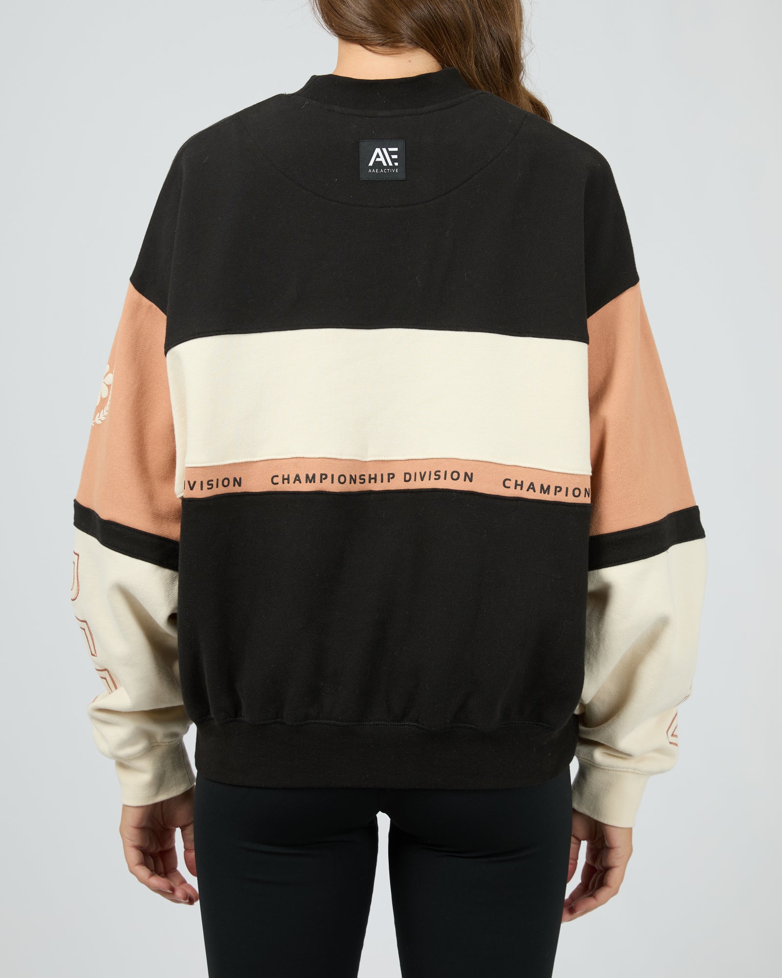 All About Eve Performance Slouch Panel Crew Black - Stylish & Comfortable Women's Casual Sweater for Everyday Wear