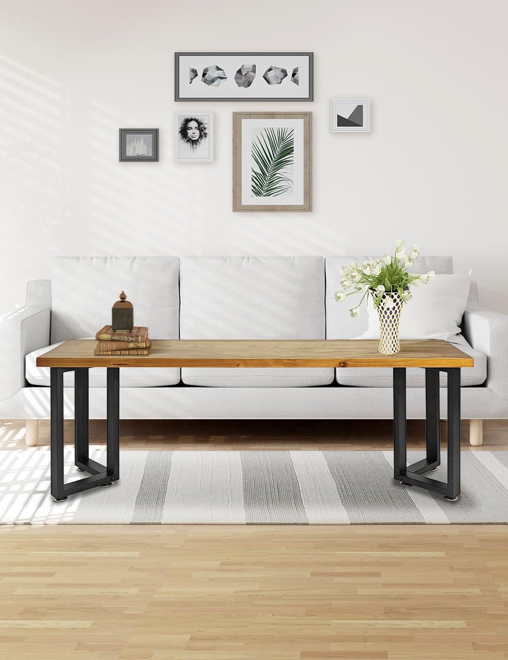 Black Iron Coffee Table Legs - 28