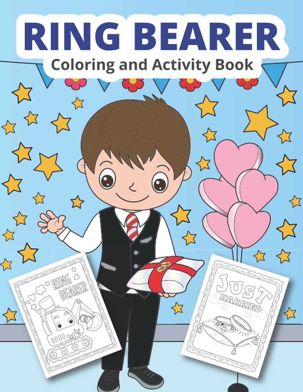 Ring Bearer Coloring & Activity Book for Boys - Fun Wedding Themed Kids Coloring Pages & Games | Perfect for Wedding Parties, Gifts & Keepsakes