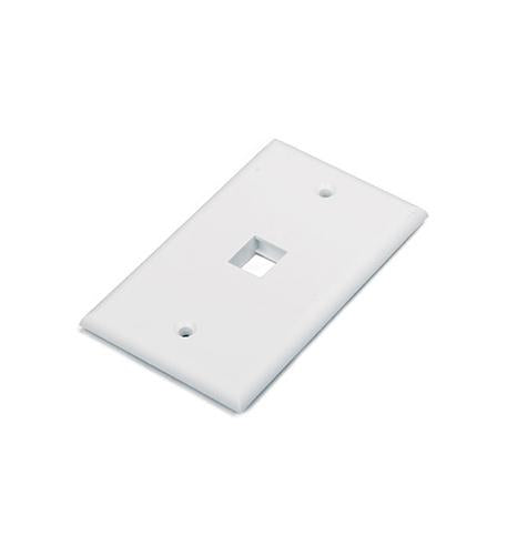 1 Port White Face Plate HY FP U 1 WH - Ideal for Home and Office Network Installations