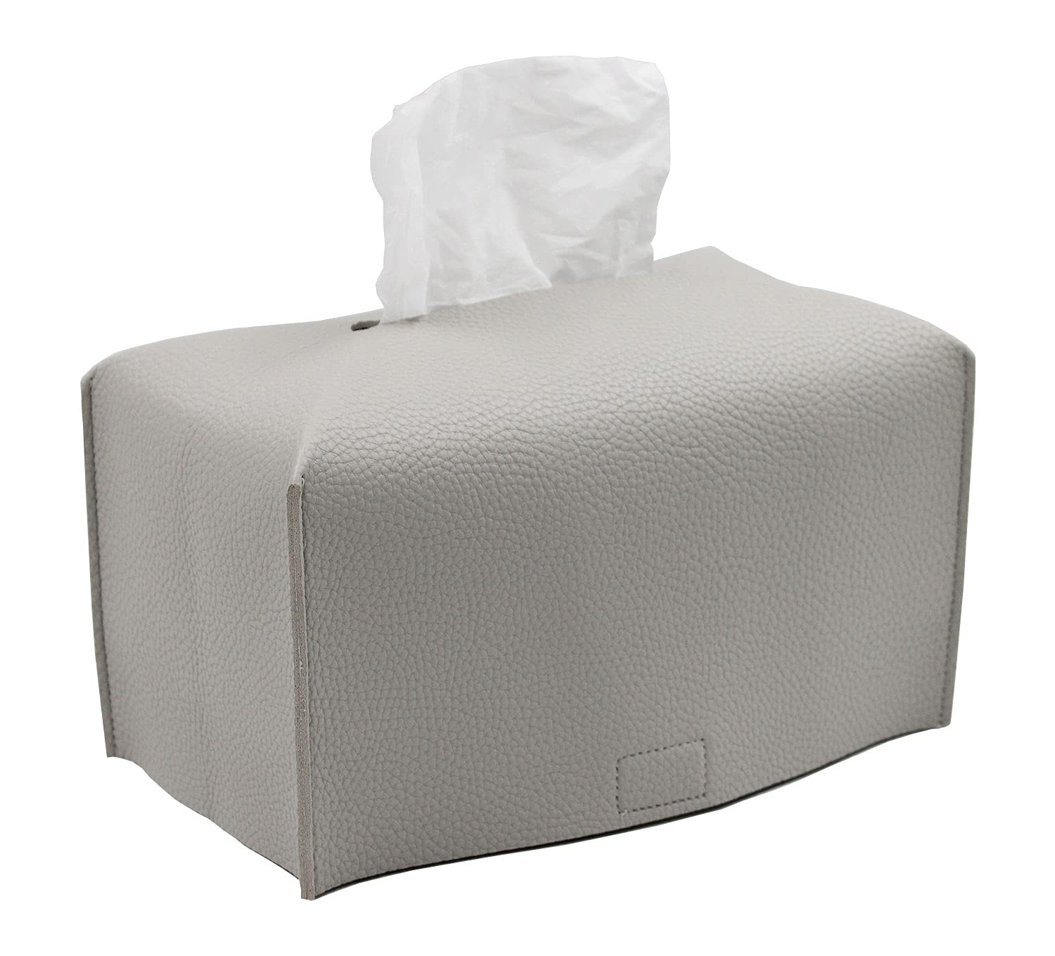 Livelab Modern PU Leather Tissue Box Cover - Decorative Rectangular Organizer Holder for Home & Office (9.5