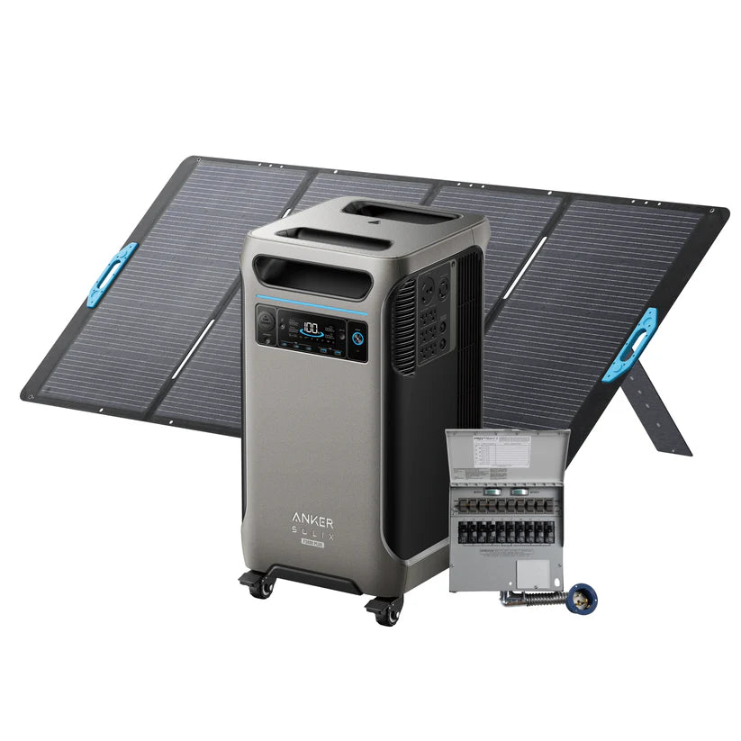 Anker SOLIX F3800 Plus 2000W Portable Power Station with 400W Solar Panel | Solar Generator for Camping, RV, Home Backup & Outdoor Adventures