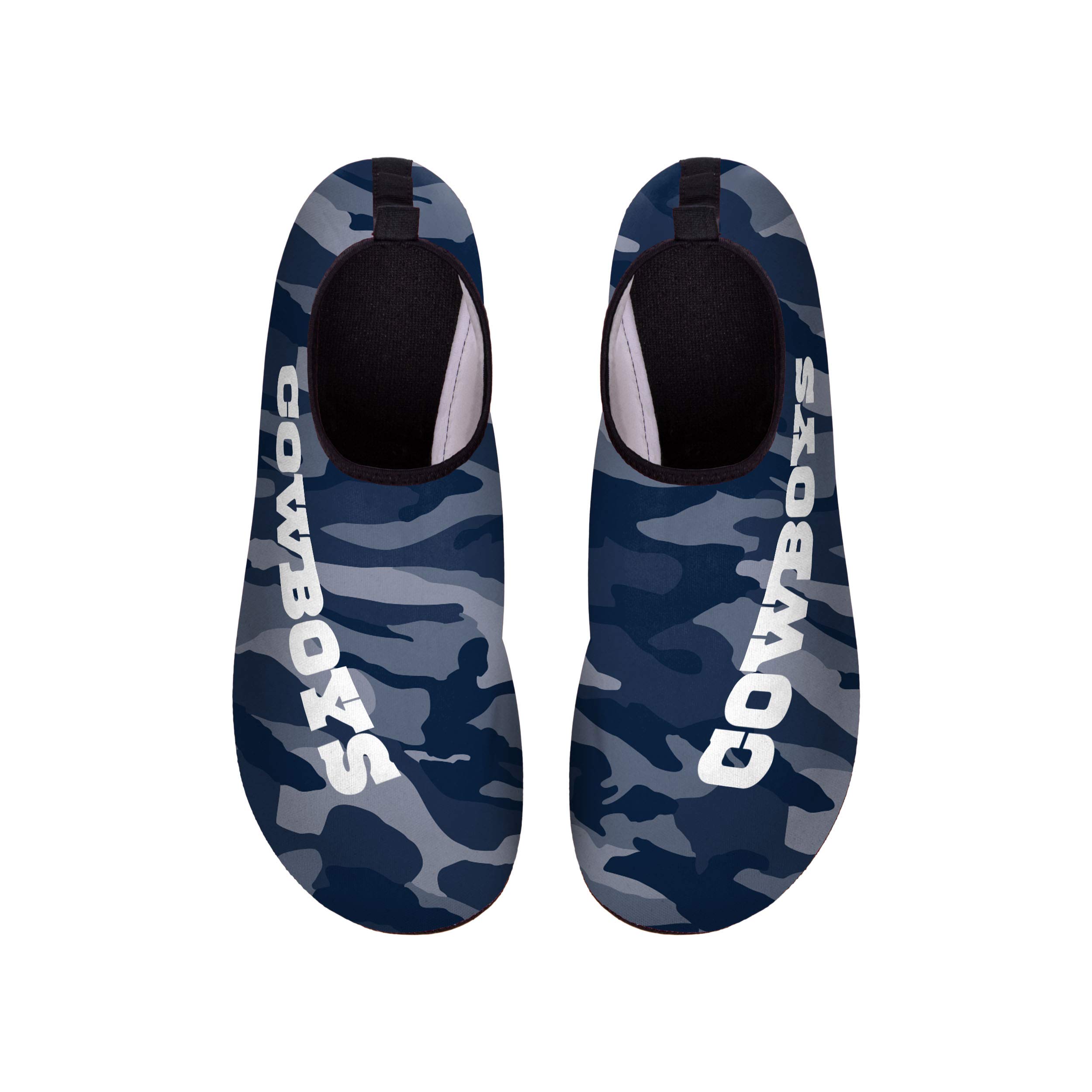 FOCO Men's NCAA & NFL Team Camo Water Shoes - Quick-Dry Aqua Socks for Beach, Pool & Water Sports | Lightweight & Comfortable for Swimming, Kayaking & Outdoor Activities