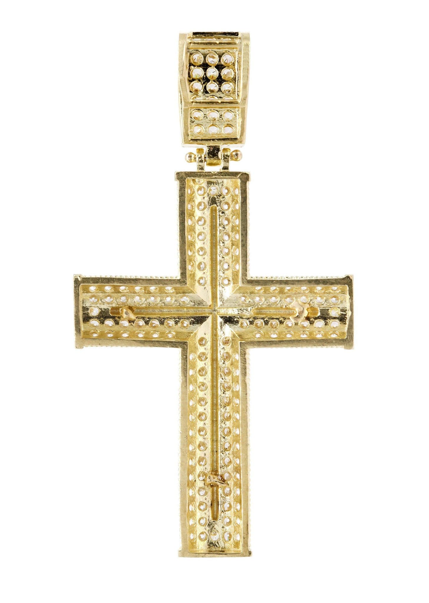 10K Gold Cross Pendant Necklace for Women & Men - 5.7 Grams Elegant Religious Jewelry Gift for Baptism, First Communion & Everyday Wear