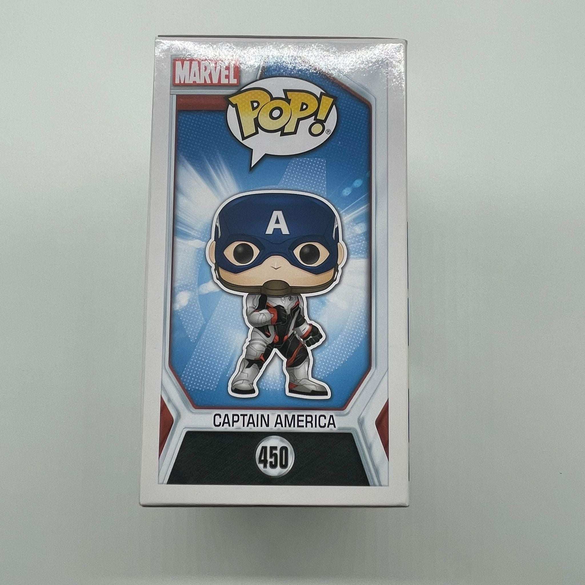 Captain America Marvel Avengers #450 Funko Pop Vinyl Figure - Collectible Action Figure for Superhero Fans, Perfect for Display, Gifts & Comic Book Collections