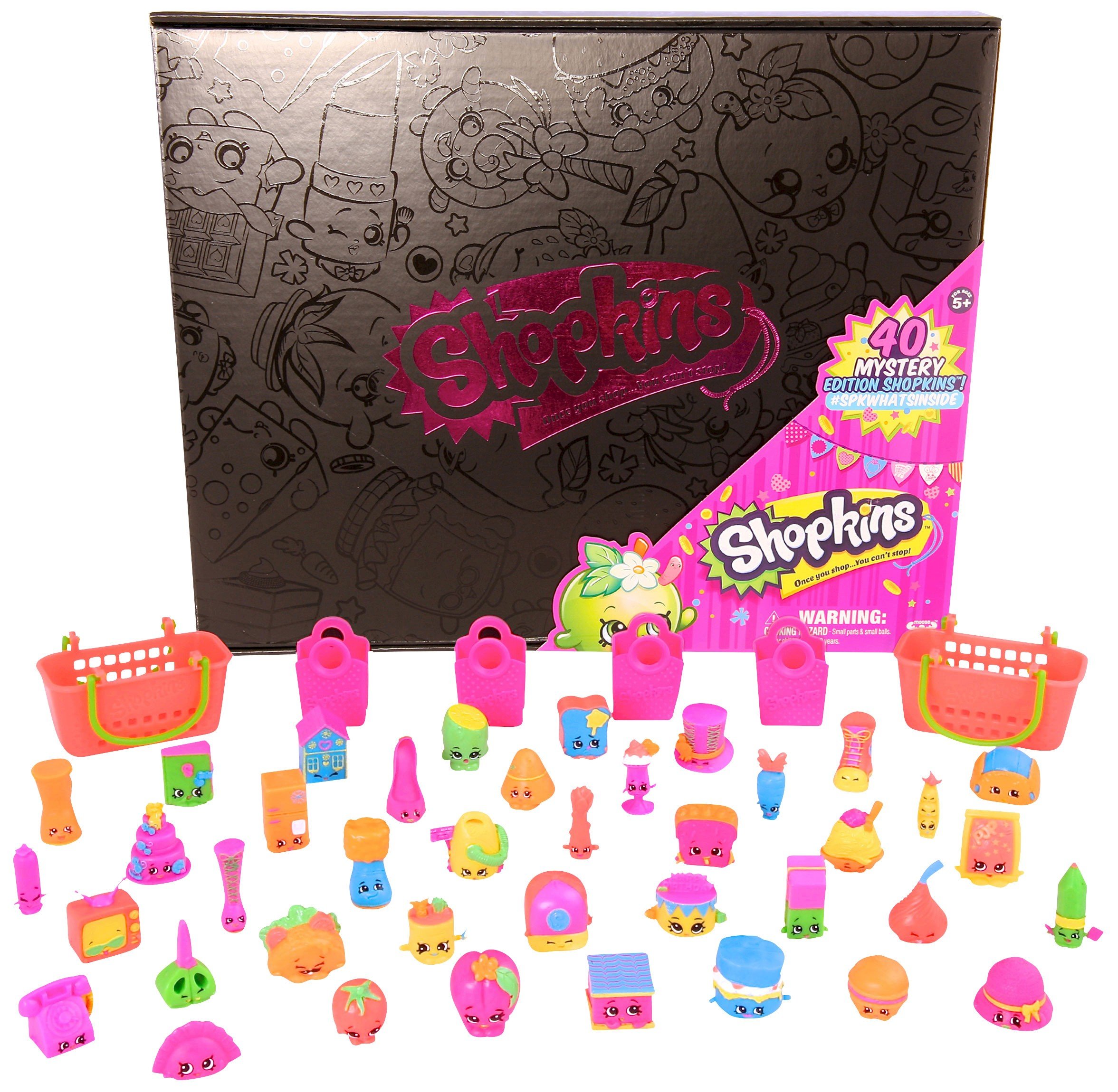 Shopkins Mystery Edition - 40 Modern Themed Collectible Toy Figures for Kids Ages 3+, No Assembly Required, Perfect for Playtime, Birthday Gifts & Collectors