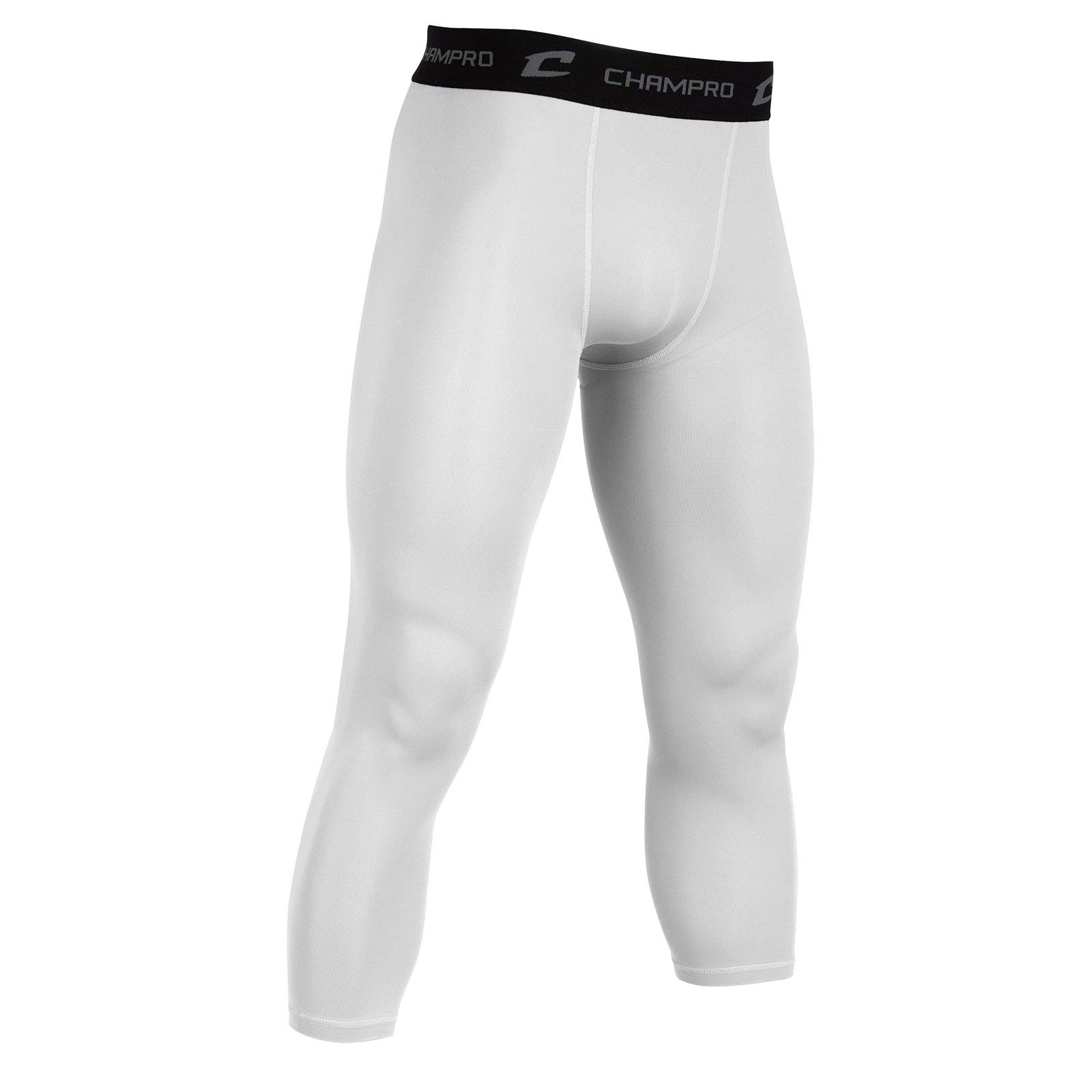 CHAMPRO Men's Compression Tights - High Performance Workout Leggings for Running, Gym & Sports - Moisture Wicking & Muscle Support (Black, Medium) - Ideal for Training, Basketball & Active Lifestyle