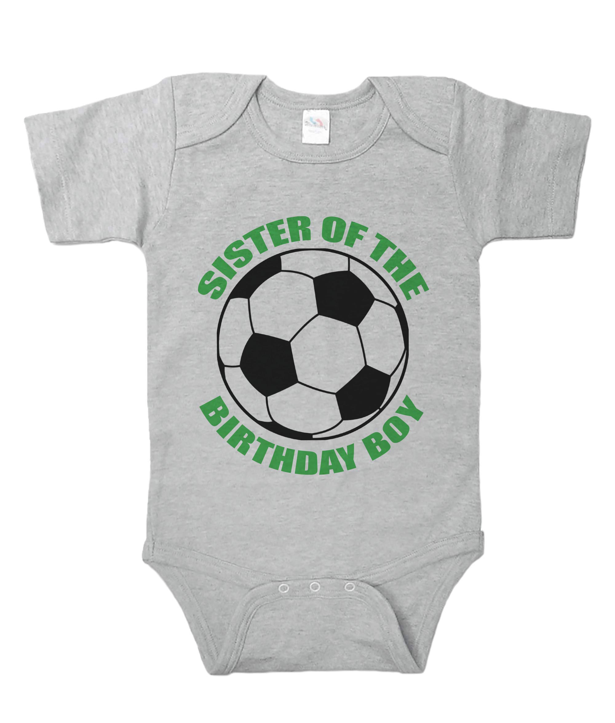 7 ate 9 Apparel Girls' Sister Soccer One-Piece Bodysuit - Cute Matching Outfits for Sisters Soccer Games & Team Spirit