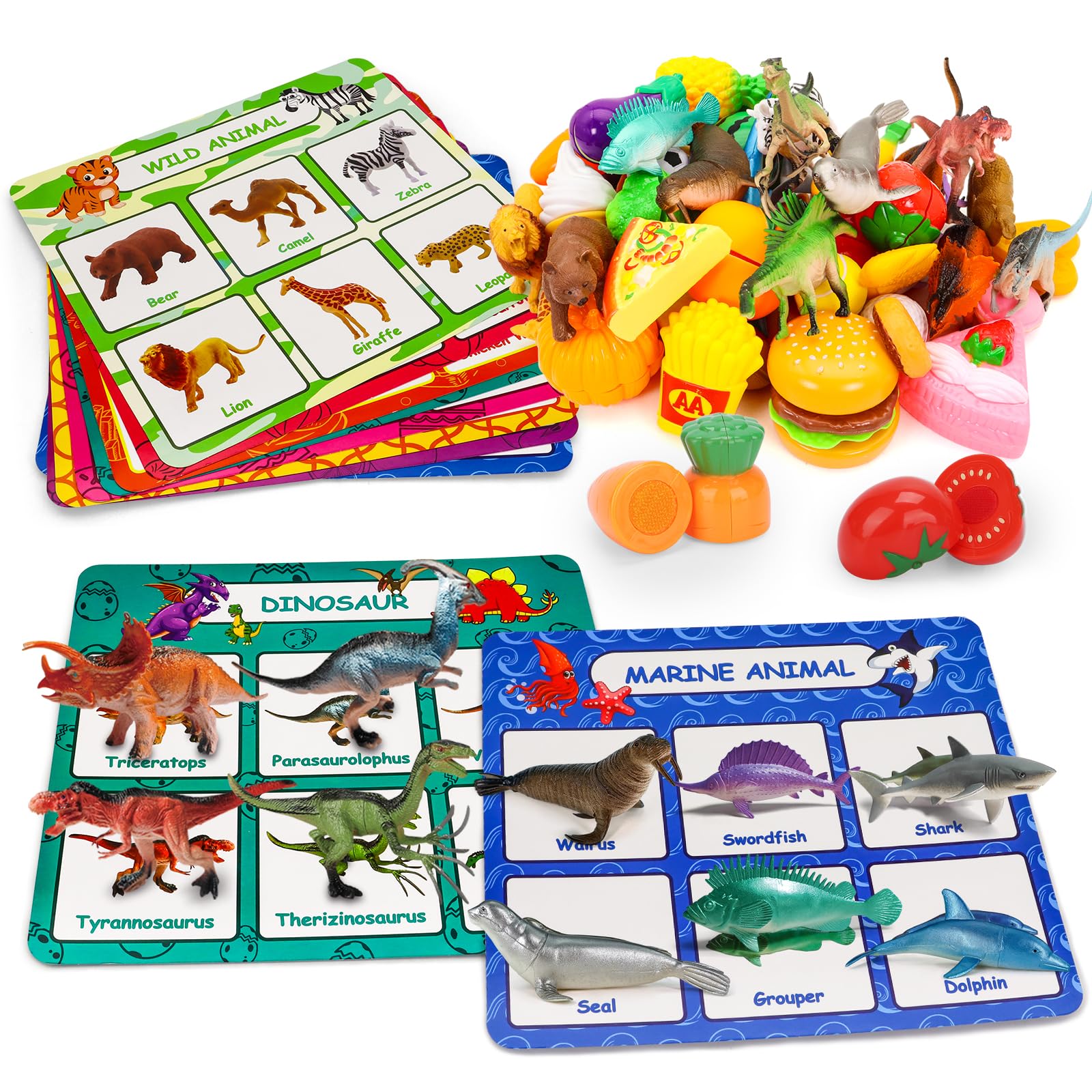 Montessori Sorting Toys for Toddlers 3-5 Years - Wooden Sensory & Fine Motor Skills Learning Game for Preschool Classroom & Homeschool Education | Perfect for Early Childhood Development & Montessori Activities